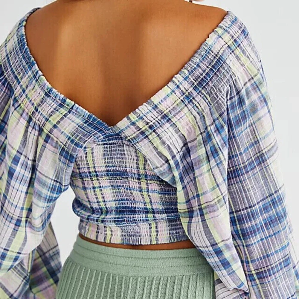 Free People | Multicolor Plaid Marlena | Sz L - Picture 5 of 13